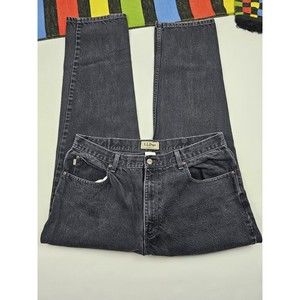 L L Bean Mens Classic Fit Denim Jeans Size 38×31 Color Black Straight Leg